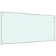 Vidaxl spatscherm keuken 100x50 cm gehard glas wit