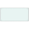 Vidaxl spatscherm keuken 100x50 cm gehard glas wit