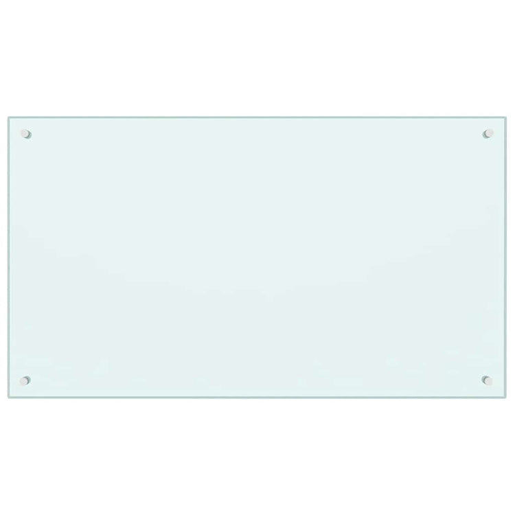 Vidaxl spatscherm keuken 100x60 cm gehard glas wit