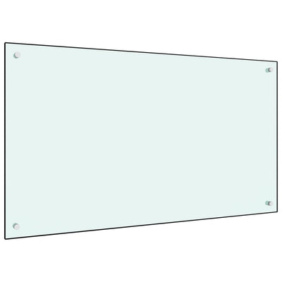 Vidaxl spatscherm keuken 100x60 cm gehard glas wit