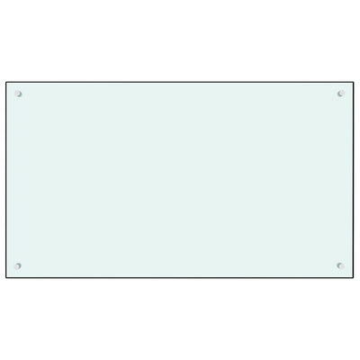 Vidaxl spatscherm keuken 100x60 cm gehard glas wit