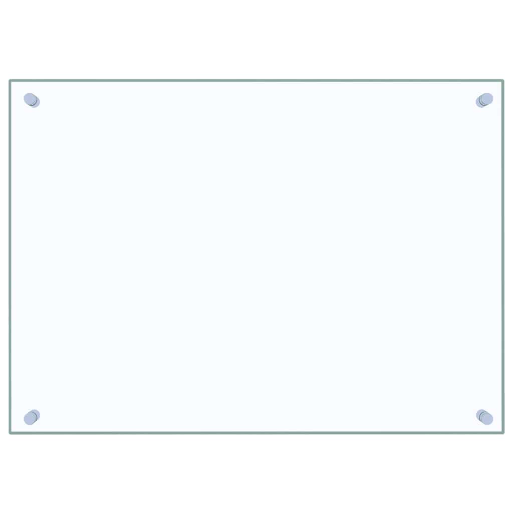 Vidaxl spatscherm keuken 70x50 cm gehard glas transparant