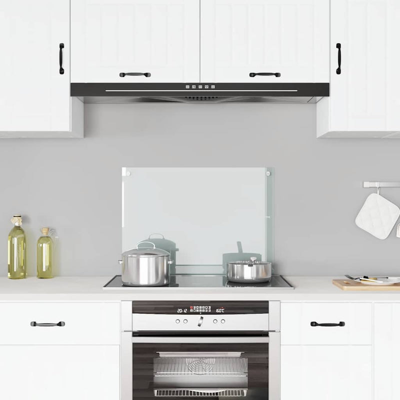 Vidaxl spatscherm keuken 70x50 cm gehard glas transparant