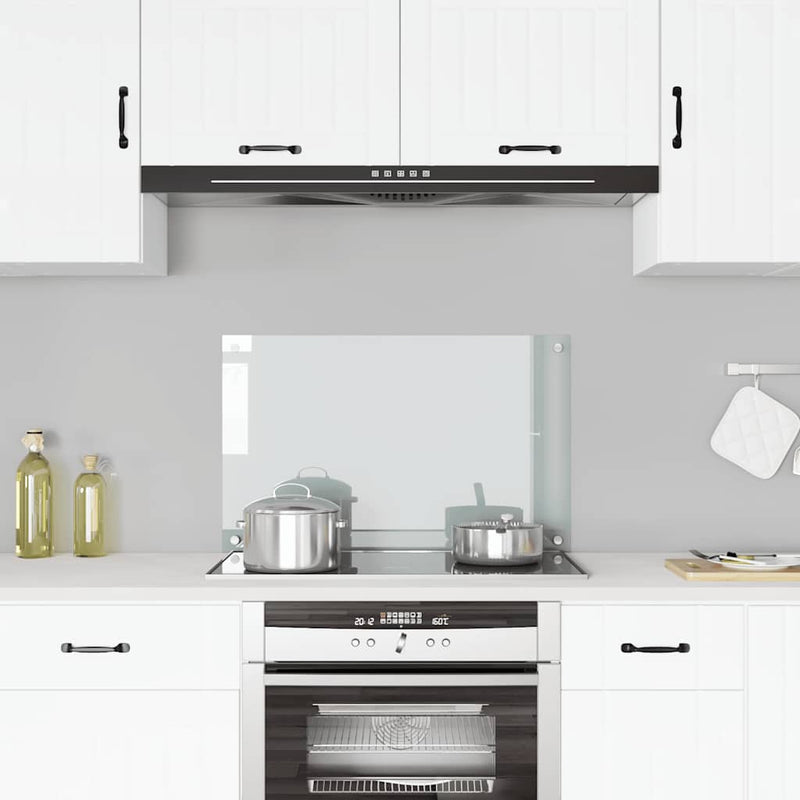 Vidaxl spatscherm keuken 80x50 cm gehard glas transparant