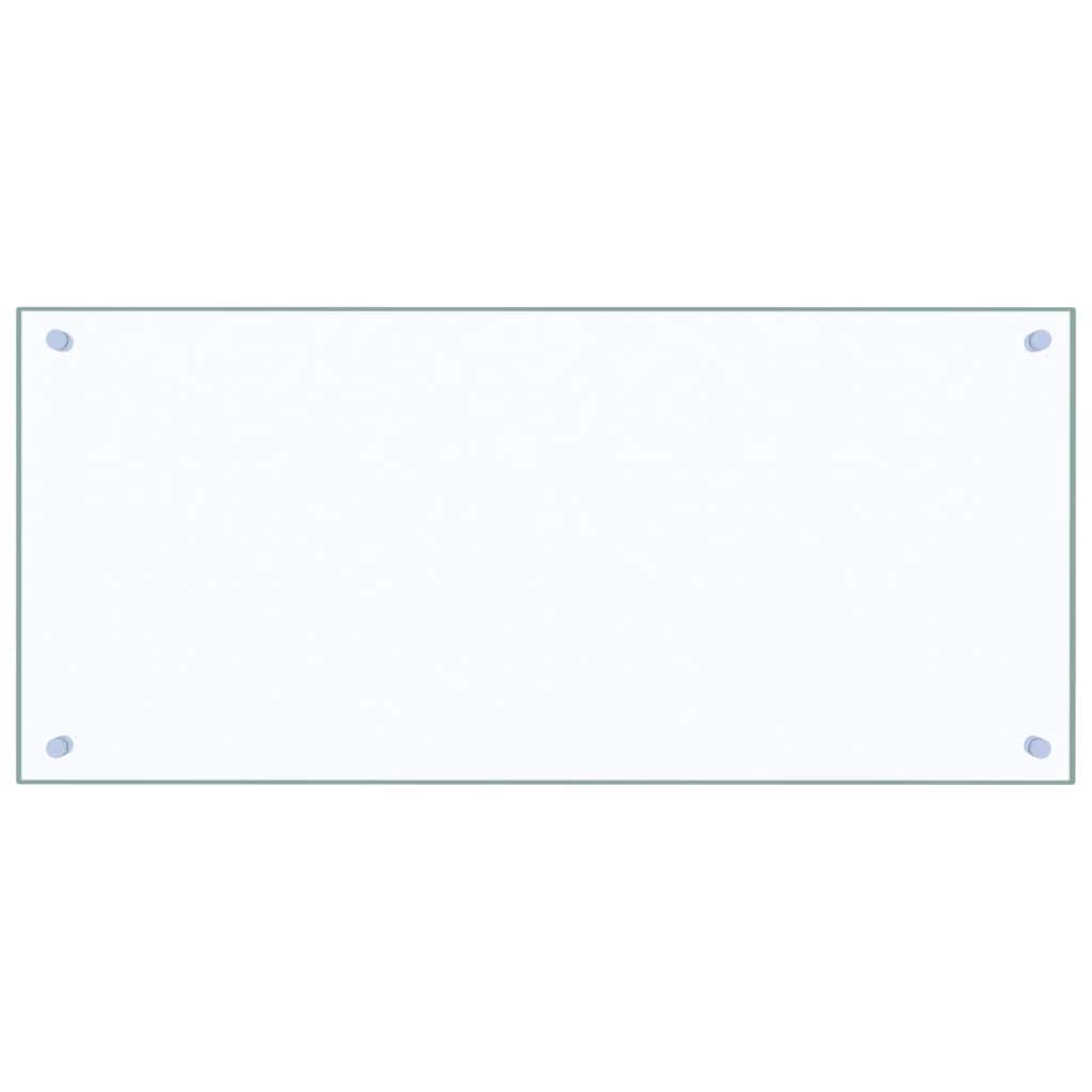 Vidaxl spatscherm keuken 90x40 cm gehard glas transparant