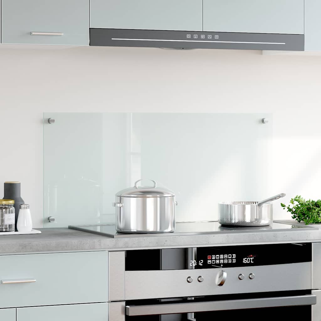 Vidaxl spatscherm keuken 90x40 cm gehard glas transparant