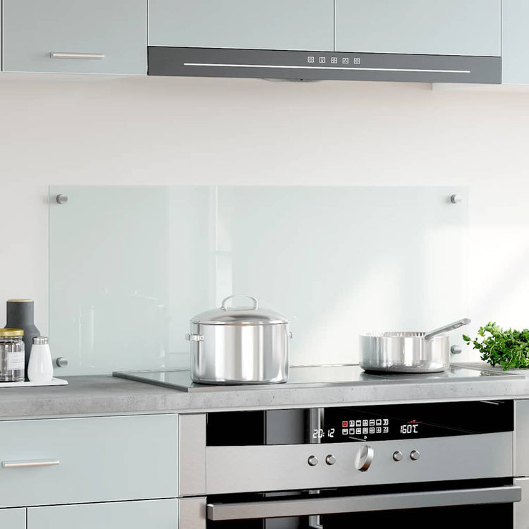 Vidaxl spatscherm keuken 100x40 cm gehard glas transparant