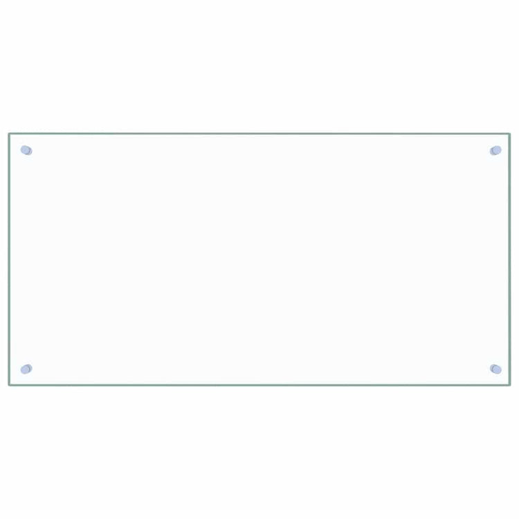 Vidaxl spatscherm keuken 100x50 cm gehard glas transparant