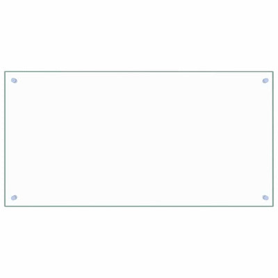 Vidaxl spatscherm keuken 100x50 cm gehard glas transparant