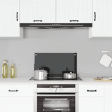 Vidaxl spatscherm keuken 70x40 cm gehard glas zwart - afbeelding 1