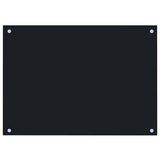 Vidaxl spatscherm keuken 70x50 cm gehard glas zwart - afbeelding 2