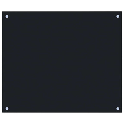 Vidaxl spatscherm keuken 70x60 cm gehard glas zwart