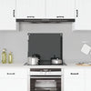 Vidaxl spatscherm keuken 70x60 cm gehard glas zwart