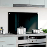 Vidaxl spatscherm keuken 80x50 cm gehard glas zwart - afbeelding 3
