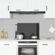 Vidaxl spatscherm keuken 80x50 cm gehard glas zwart