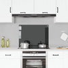 Vidaxl spatscherm keuken 80x60 cm gehard glas zwart