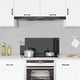 Vidaxl spatscherm keuken 90x40 cm gehard glas zwart