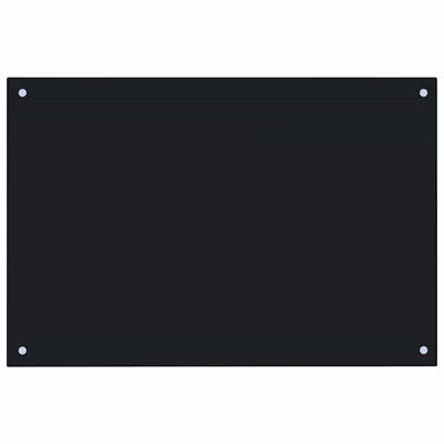 Vidaxl spatscherm keuken 90x60 cm gehard glas zwart