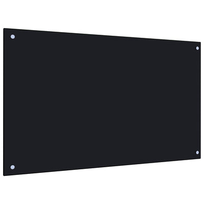 Vidaxl spatscherm keuken 100x60 cm gehard glas zwart