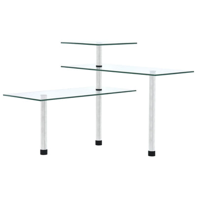 Vidaxl hoekkastje keuken 3-laags gehard glas