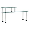 Vidaxl keukenschap 45x16x26 cm gehard glas transparent