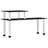 Vidaxl keukenschap 45x16x26 cm gehard glas zwart - afbeelding 1