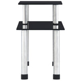 Vidaxl keukenschap 45x16x26 cm gehard glas zwart - afbeelding 3