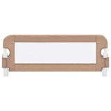 Vidaxl bedhekje peuter 102x42 cm polyester taupe - afbeelding 3