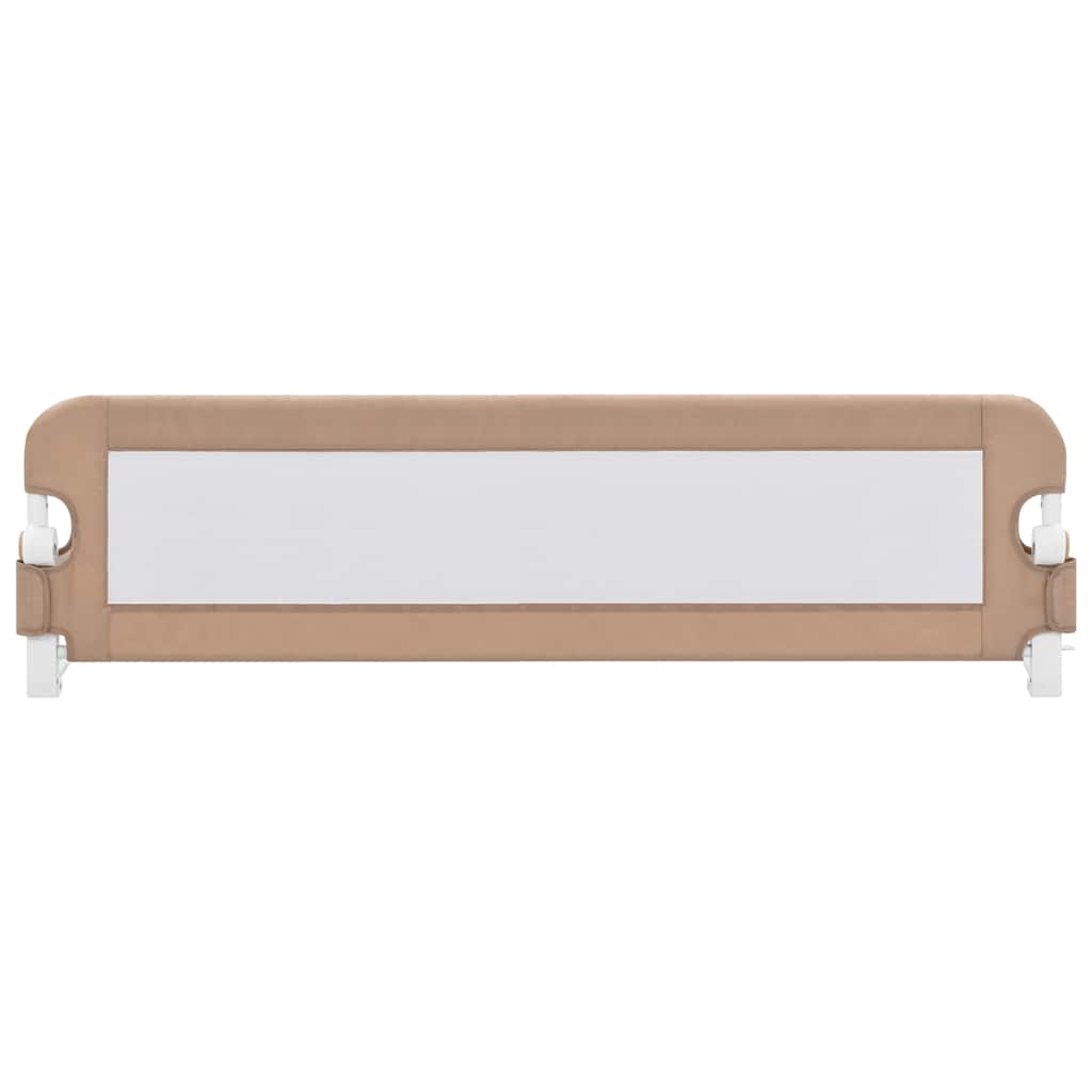 Vidaxl bedhekje peuter 150x42 cm polyester taupe