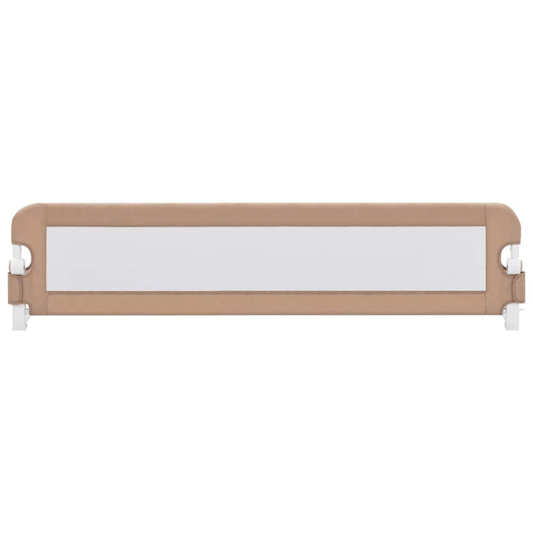 Vidaxl bedhekje peuter 180x42 cm polyester taupe