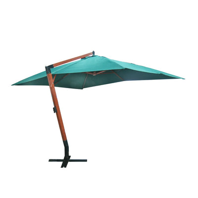 Vidaxl zweefparasol melia 300x400 cm groen