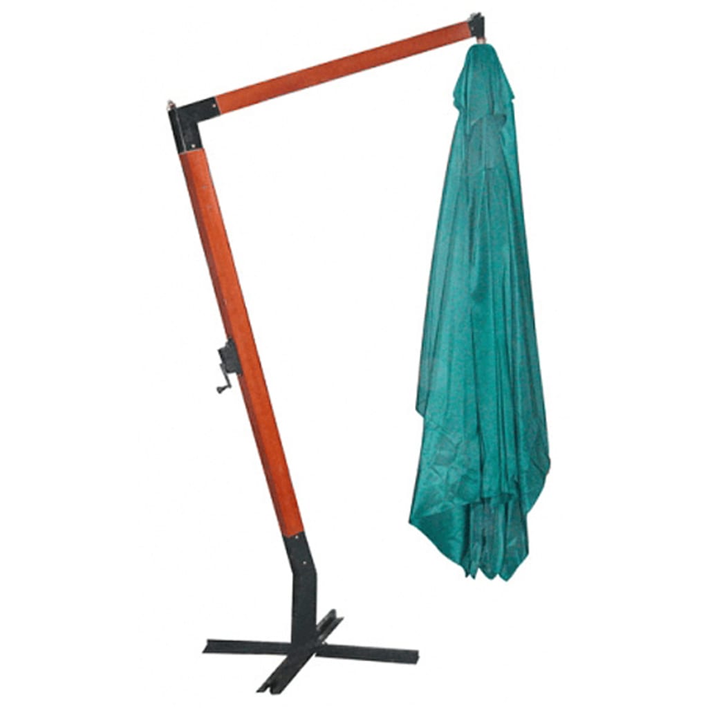 Vidaxl zweefparasol melia 300x400 cm groen