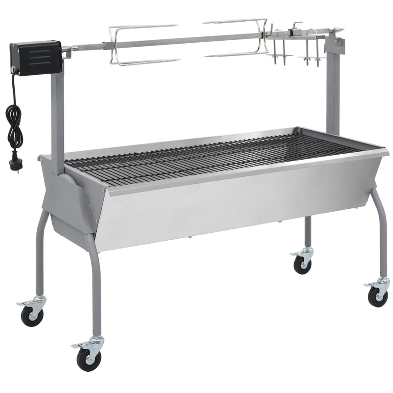 Vidaxl draaispit barbecue met elektrische motor