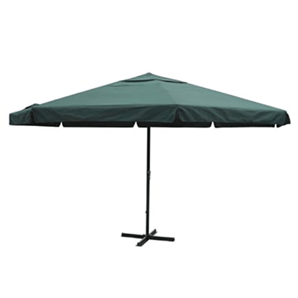 VidaXL Parasol Samos 500 cm aluminium groen