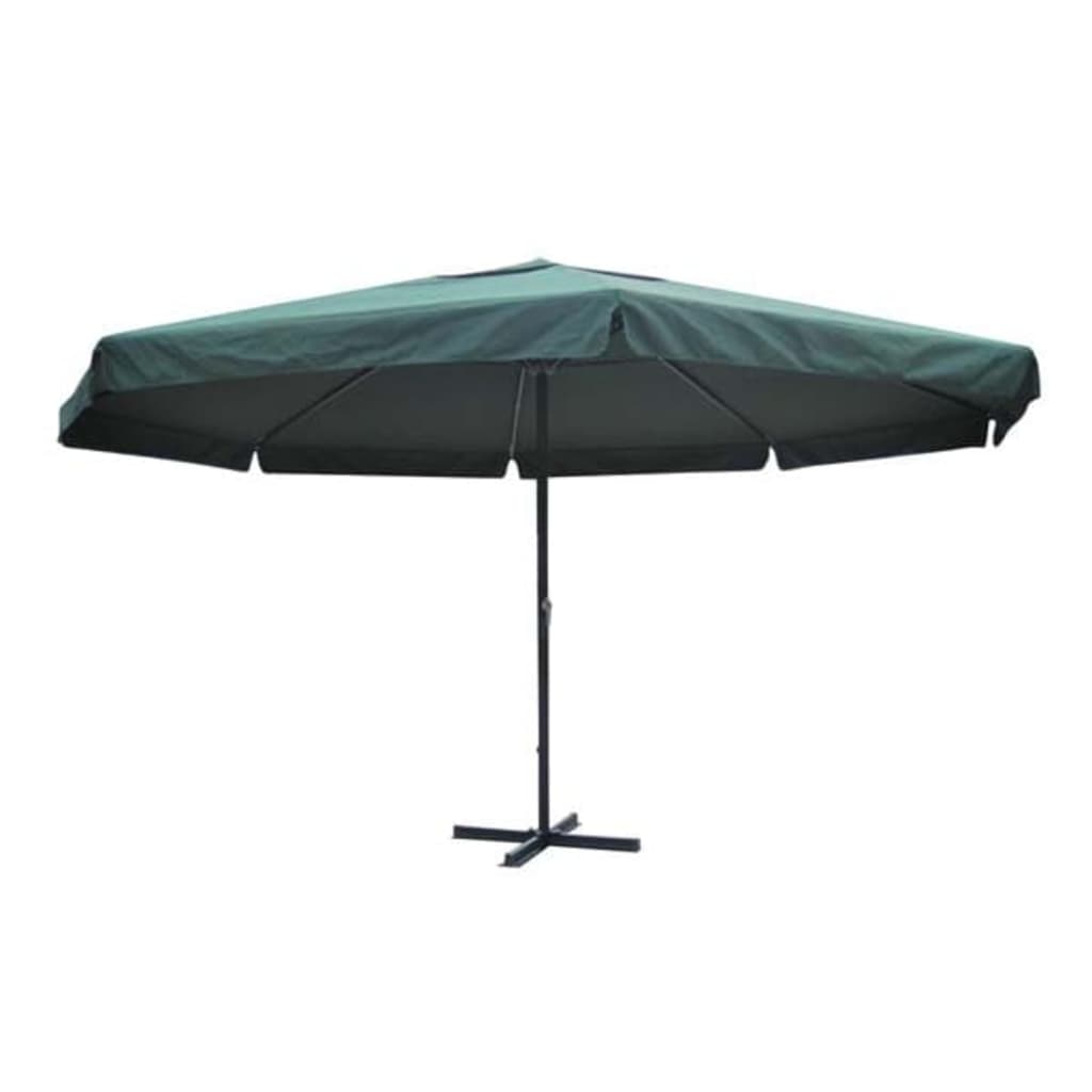 VidaXL Parasol Samos 500 cm aluminium groen