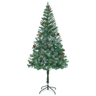 Vidaxl kunstkerstboom met dennenappels 180 cm
