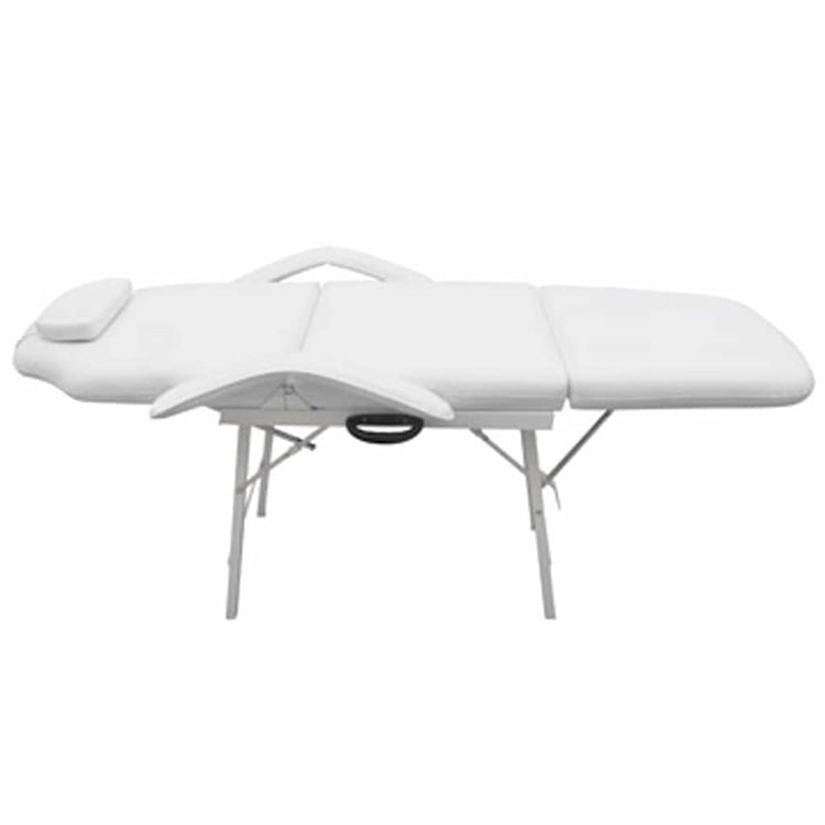 Vidaxl behandelingsstoel voor gezicht 185x78x76 cm kunstleer wit