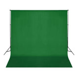Vidaxl achtergrond zonder standaard chromakey 300x300 cm katoen groen - afbeelding 2