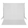 VidaXL Achtergrond zonder standaard 300x300 cm katoen wit