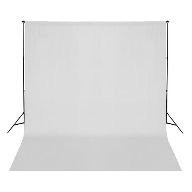 Vidaxl achtergrond zonder standaard 300x300 cm katoen wit