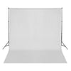 Vidaxl achtergrond zonder standaard 300x300 cm katoen wit
