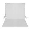 VidaXL Achtergrond zonder standaard 500x300 cm katoen wit