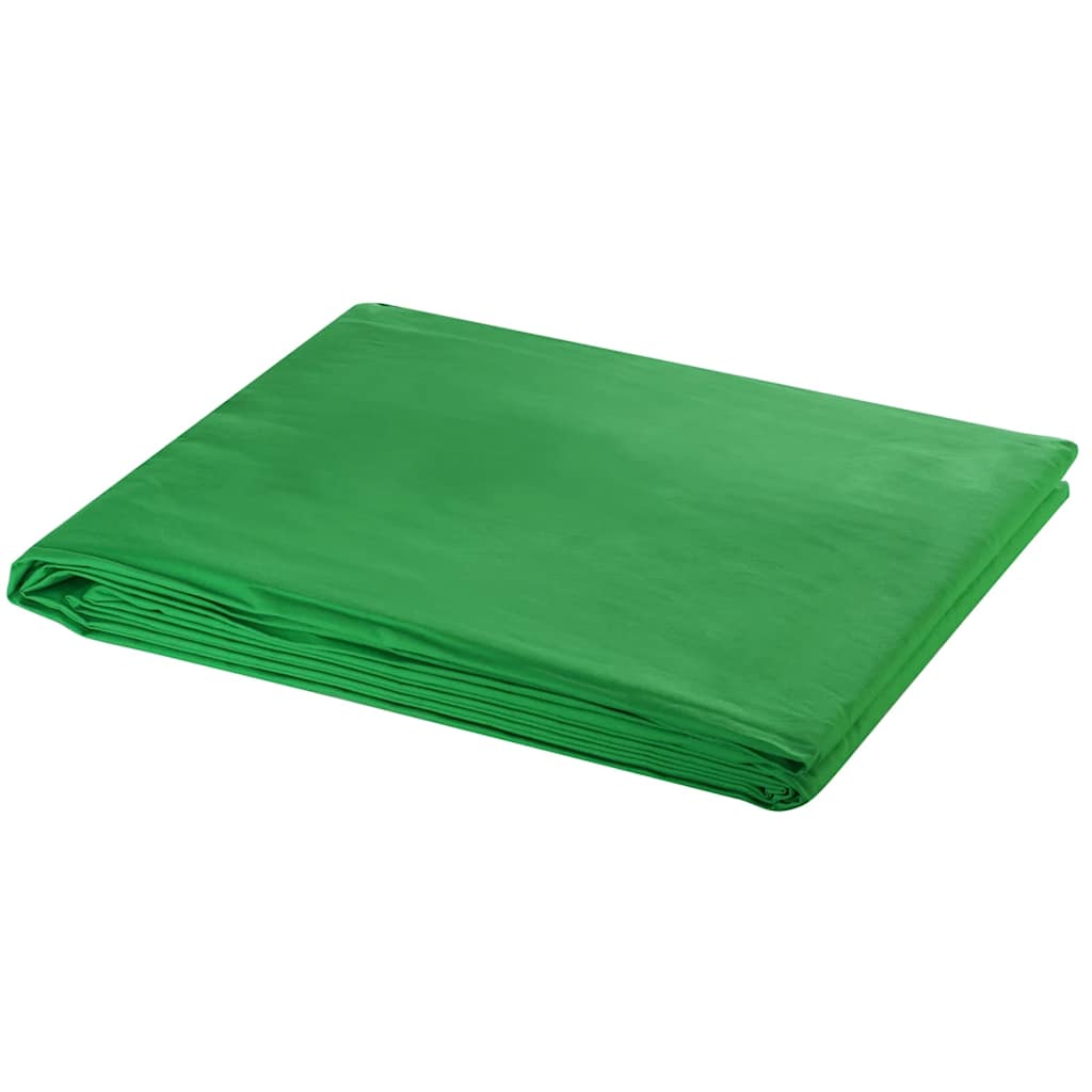 Vidaxl achtergrond zonder standaard chromakey 600x300 cm katoen groen