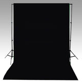 Vidaxl achtergrond zonder standaard 600x300 cm katoen zwart - afbeelding 3