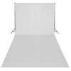 Vidaxl achtergrond zonder standaard 600x300 cm katoen wit