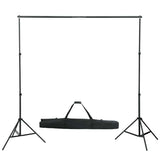 Vidaxl achtergrondsysteem 600x300 cm zwart - afbeelding 2