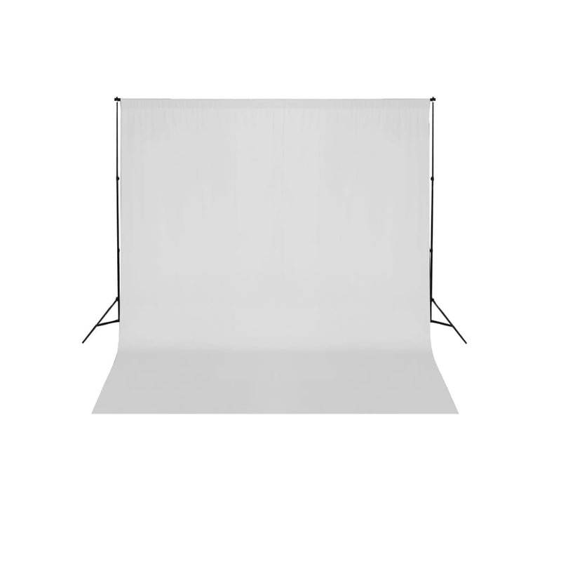 Vidaxl achtergrondsysteem 600x300 cm wit