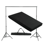 VidaXL Achtergrondsysteem 300x300 cm zwart - afbeelding 1