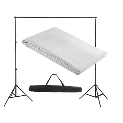 Vidaxl achtergrondsysteem 300x300 cm wit