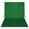 Vidaxl achtergrondsysteem 500x300 cm groen
